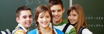 group of kids smiling before dental exam in palos heights