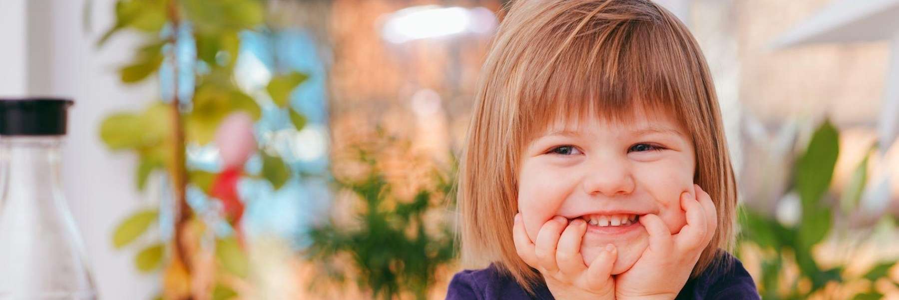 Young girl baby smiling with fingers in mouth, palos heights IL